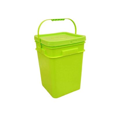 3-25L 方形プラスチックバケツ バケツ ハンドルとアクセサリー付き 多用途