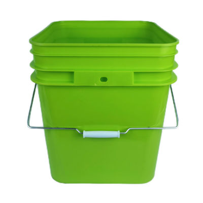 蓋付きの5ガロン方形のプラスチックバケツ オーダーメイドとカスタムカラー印刷ロゴ