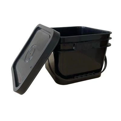 ツール 2 ガロン方形のプラスチックバケツ バン コンテナ 操作防止の蓋付き GAP/ISO/FDA 認定
