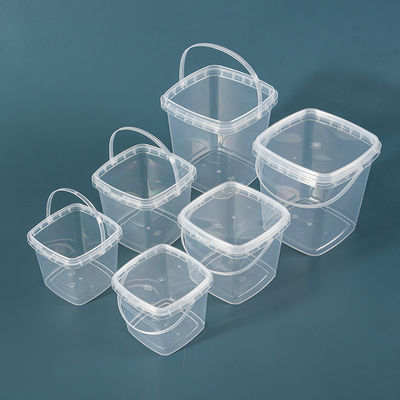 1L 2L 3L 4L 5L プラスチックのバケツ マイクロ波オーブン 食品グレード ポップコーン スナックバケツ容器