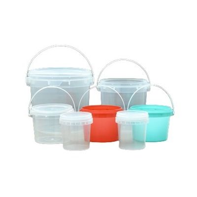 透明なパンフレット容器 バケツ蓋とハンドル 200ml 300ml 500ml 750ml 1L 2L 3L