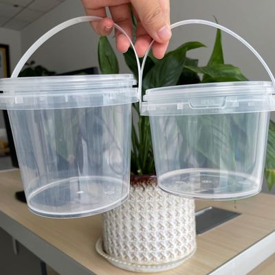 シルクスクリーン/熱伝送/IML印刷 蓋付きPPバケツ 汎用的で実用的です