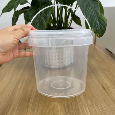 シルクスクリーン/熱伝送/IML印刷 蓋付きPPバケツ 汎用的で実用的です