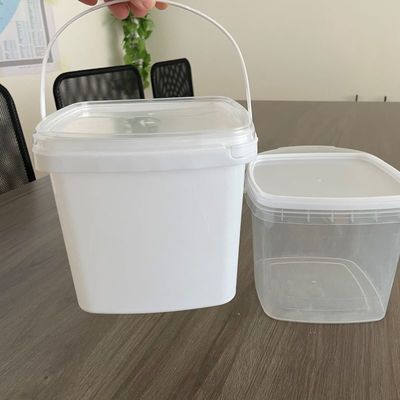 GAP/ISO/FDA 認証された 500ml 1L 2L 3L 4L 5L のスナック用方形プラスチックバケツ