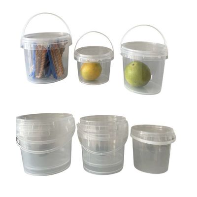 食品級の簡単に開けるプラスチック容器と蓋付きの丸または四角形容器