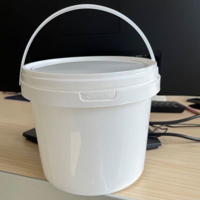 ポリプロピレン素材 丸または四角形 3L 5L 蓋付き食品容器 プラスチックバケツ
