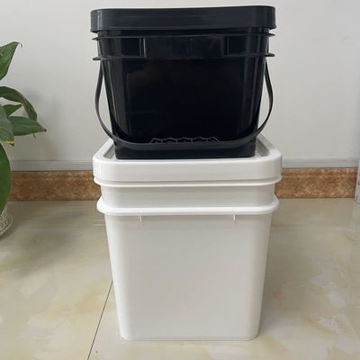 クリア・スクエア・バケツ 8L カスタマイズ プリントされたプラスチックバケツ