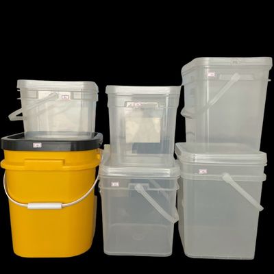 ビスケットキャンディー用の防腐蓋のプラスチックバケツ 4L 5L 6L 耐久性のある四角いバケツ