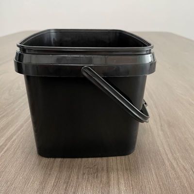 3L長方形バケツ シルクスクリーン/熱伝送/IML印刷用透明プラスチックバケツ