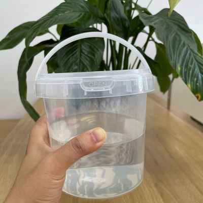 漏れ防止 カスタムプラスチックバケツ 4L 5L 8L 10L 16L 蓋付き食品容器