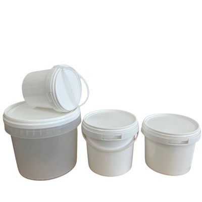カスタマイズ可能な印刷食品保管容器 ハンドル付きプラスチックバケツ