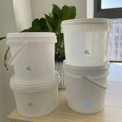 1L-5L カスタマイズヨーグルトソース スナック 食品保管容器 蓋とハンドル付きのバケツ