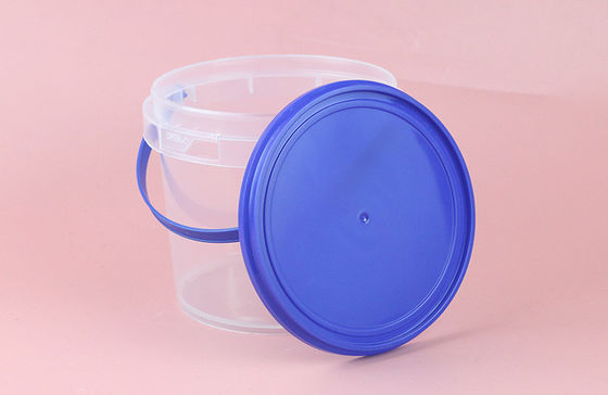 4L 透明プラスチックバケツ 蓋付き 実用的で多用的な道具保管
