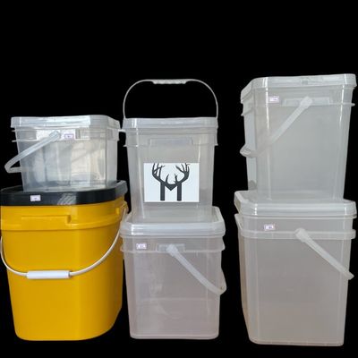 平面バケツ蓋 透明な四角バケツ 7 ガロンプラスチックバケツ 証明書 GAP/ISO/FDA