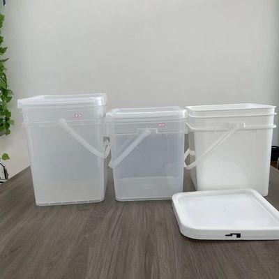 カスタマイズ1 2ガロン 4ガロン 5ガロン 6ガロン 透明な四角形の種子プラスチックバケツ カスタマイズ YES