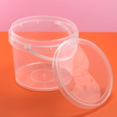 ポリプロピレン 食品 タンク 化学薬品の保管用 2L 透明なプラスチックバケツ