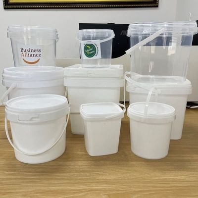 500ml 立方形容器 蓋付きプラスチックバケツ 耐久性があり,カスタマイズできるデザイン