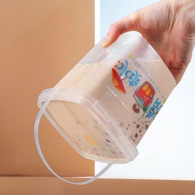 500ml 立方形容器 蓋付きプラスチックバケツ 耐久性があり,カスタマイズできるデザイン