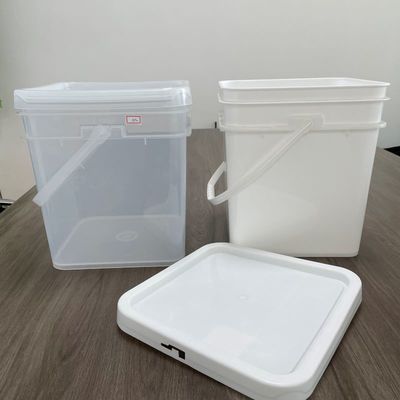ビスケットコンテナ 15L 広形プラスチックバケツ HDPE素材と印刷デザイン