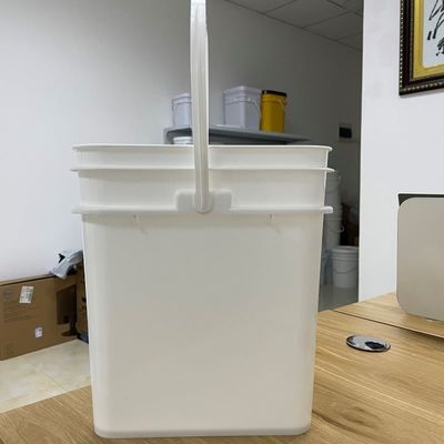 ビスケットコンテナ 15L 広形プラスチックバケツ HDPE素材と印刷デザイン
