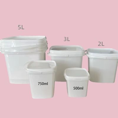 プリント シルクスクリーム / 熱転送 / IML 500ml 10L 蓋付きプラスチックバケツ FOOD バケツ