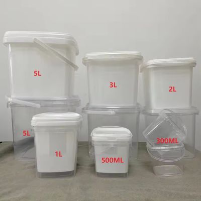 プリント シルクスクリーム / 熱転送 / IML 500ml 10L 蓋付きプラスチックバケツ FOOD バケツ