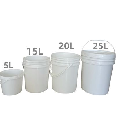 300ml 25L 丸い方形プラスチックバケツ 蓋とハンドル 厚さ 1.0 から 2.5 mm