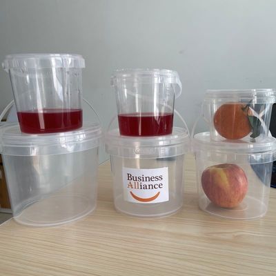 蓋の厚さ1.0〜2.5MMのプラスチックバケツ 透明または白いバケツを含む