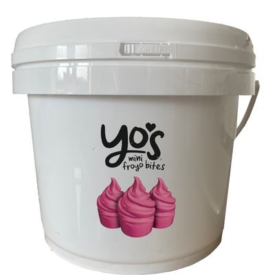 1L 2L 3L 4L 5L 白い丸いプラスチックバケツ 蓋付き 可変で耐久性