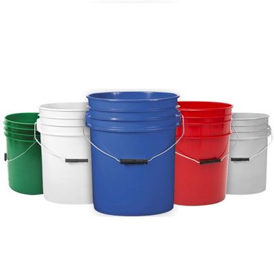 1L-25L 化学印刷のためのハンドルと丸い白いバケツの平方プラスチックバケツIML