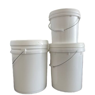 10L 15L 16L 18L 20L 25L カスタムホワイトPPプラスチックバケツ