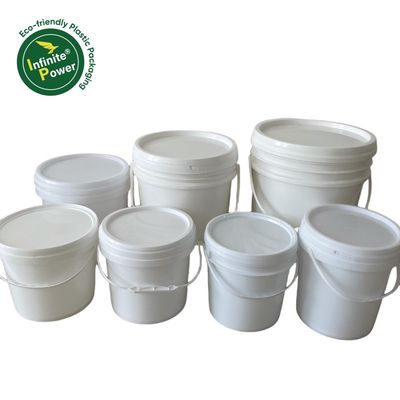 無限のパワー プラスチックバケツ メタルハンドル 5L 8L 10L GAP/ISO/FDA 認定