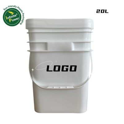 無限のパワー プラスチックバケツ メタルハンドル 5L 8L 10L GAP/ISO/FDA 認定