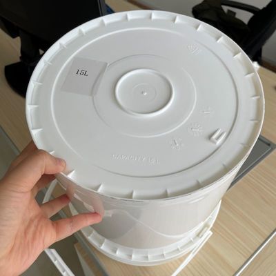 リサイクル カスタマイズ 15L プラスチックバケツ 蓋付き 硬いバケツ 金属ハンドル