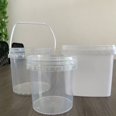 アイスクリーム容器 蓋とハンドルの厚さ1.0〜2.5MMの食品グレードのプラスチックバケツ