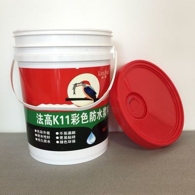 5L 10L 20L メタルハンドル透明またはカスタム印刷付きの重用プラスチックバケツ