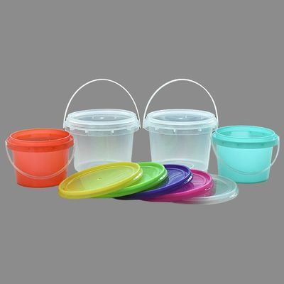 カスタム 300ml 500mL 750ml ヨーグルトアイスクリーム ガーリックペーストとソースのための蓋付きのプラスチックバケツ