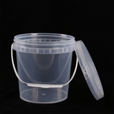 食品類飲料用 包装容器 蓋付き丸いプラスチックバケツ 1L 2L 3L 4L 5L