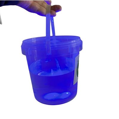 オーダーメイドのラニヤード 丸い輝くバケツ ソース アイスクリームとクッキー プラスチックバケツ