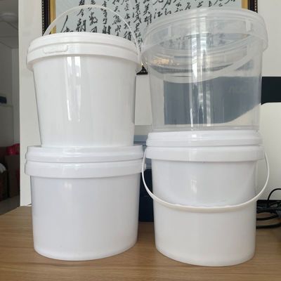 カスタマイズ YES 2L 3L 4L 5L 蓋付きプラスチックバケツ 黒色 耐久性