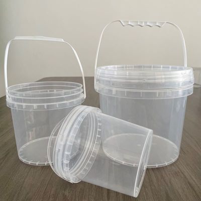 カスタマイズ YES 2L 3L 4L 5L 蓋付きプラスチックバケツ 黒色 耐久性