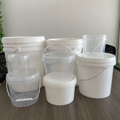 1L 2L 3L 4L 5L 丸型 黒か白のプラスチックバケツ 蓋の厚さ1.0〜2.5MM