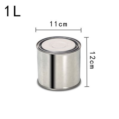 1L-5L 塗料とソースのハンドルまたはハンドルなしのオプションのためのオーダーメイドの丸い金属バケツボトル