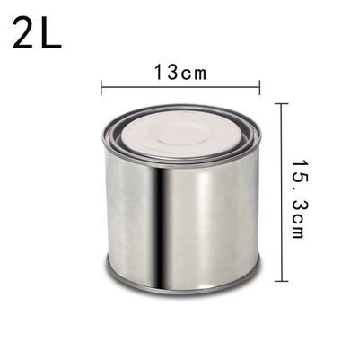 1L-5L 塗料とソースのハンドルまたはハンドルなしのオプションのためのオーダーメイドの丸い金属バケツボトル