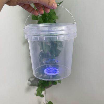 LEDライトポップコーンプラスチックバケツをカスタマイズ 32オンスキャンディー容器 1L クリアバケツ