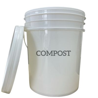 飲料貯蔵 金属ハンドル付きプラスチックバケツ 1L~20L 白 1.0-2.5MM厚さ