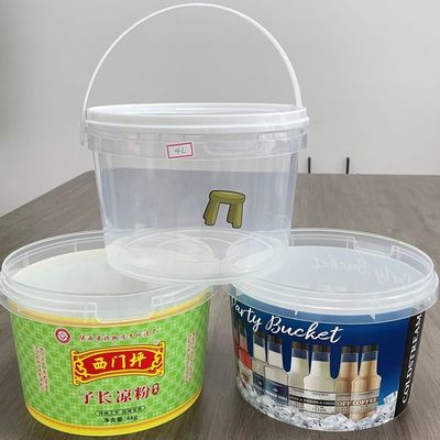 1 ガロンのバケツ 蓋付きのプラスチックバケツ